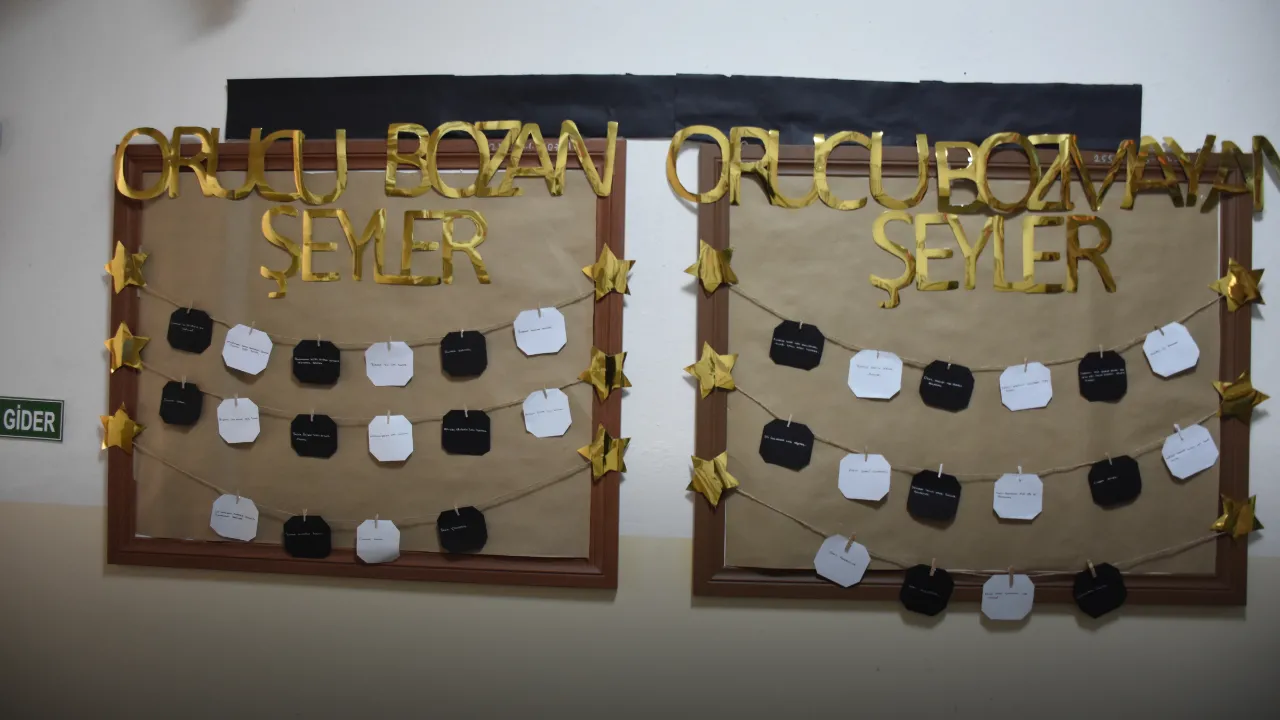 Trabzon, Gümüşhane, Giresun ve Artvin'de öğrenciler okullarını ramazan için süsledi