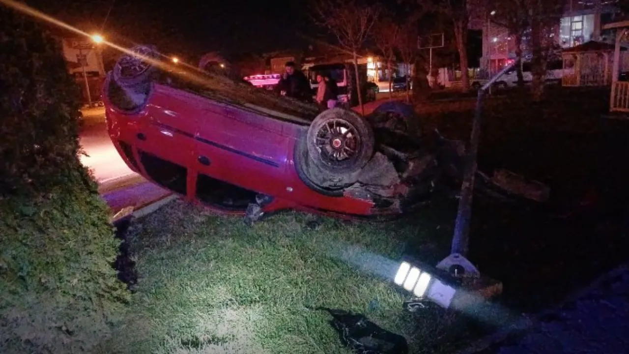 Çorum’da otomobil takla attı, sürücü ağır yaralandı