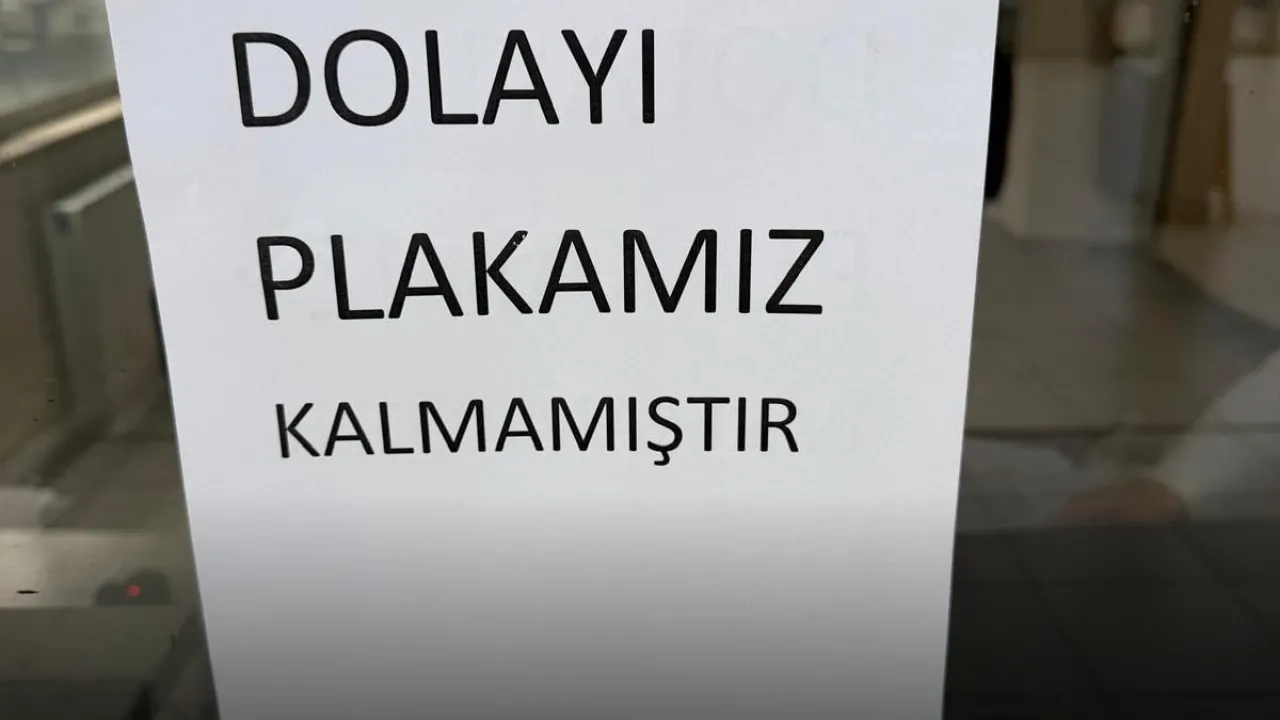 APP plaka yoğunluğundan plakalar tükendi