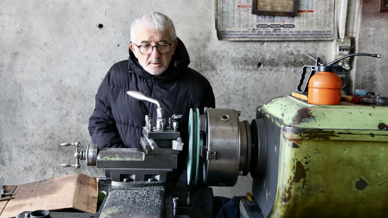 Giresunlu fındık kıran imalatçısı 87 yıllık patozu restore etti