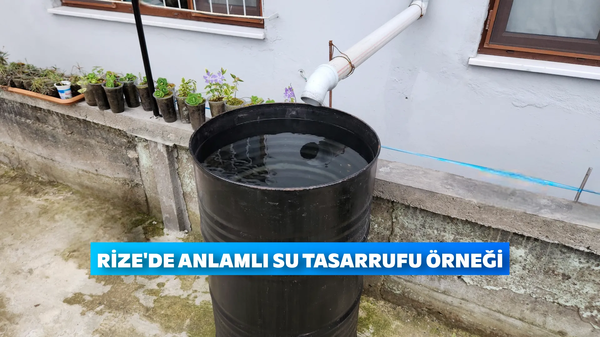 Rize'de Anlamlı Su Tasarrufu Örneği