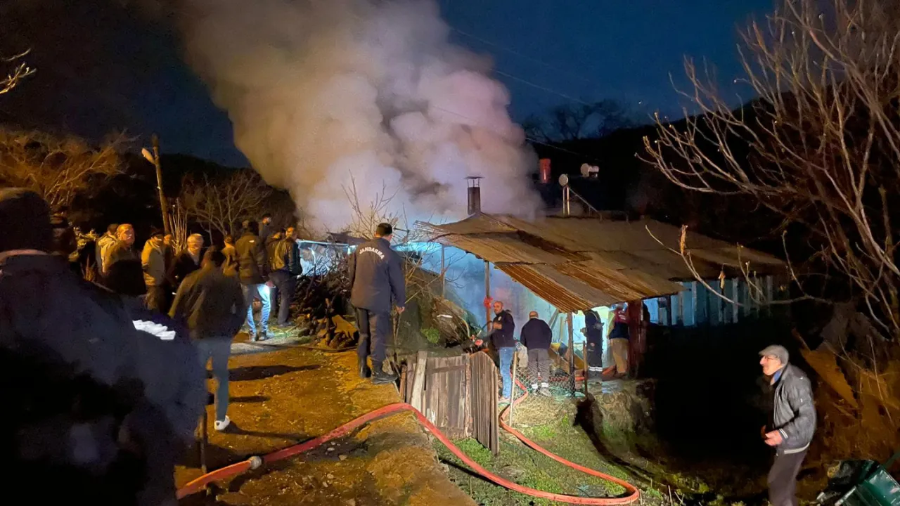 Artvin'de evde çıkan yangın söndürüldü