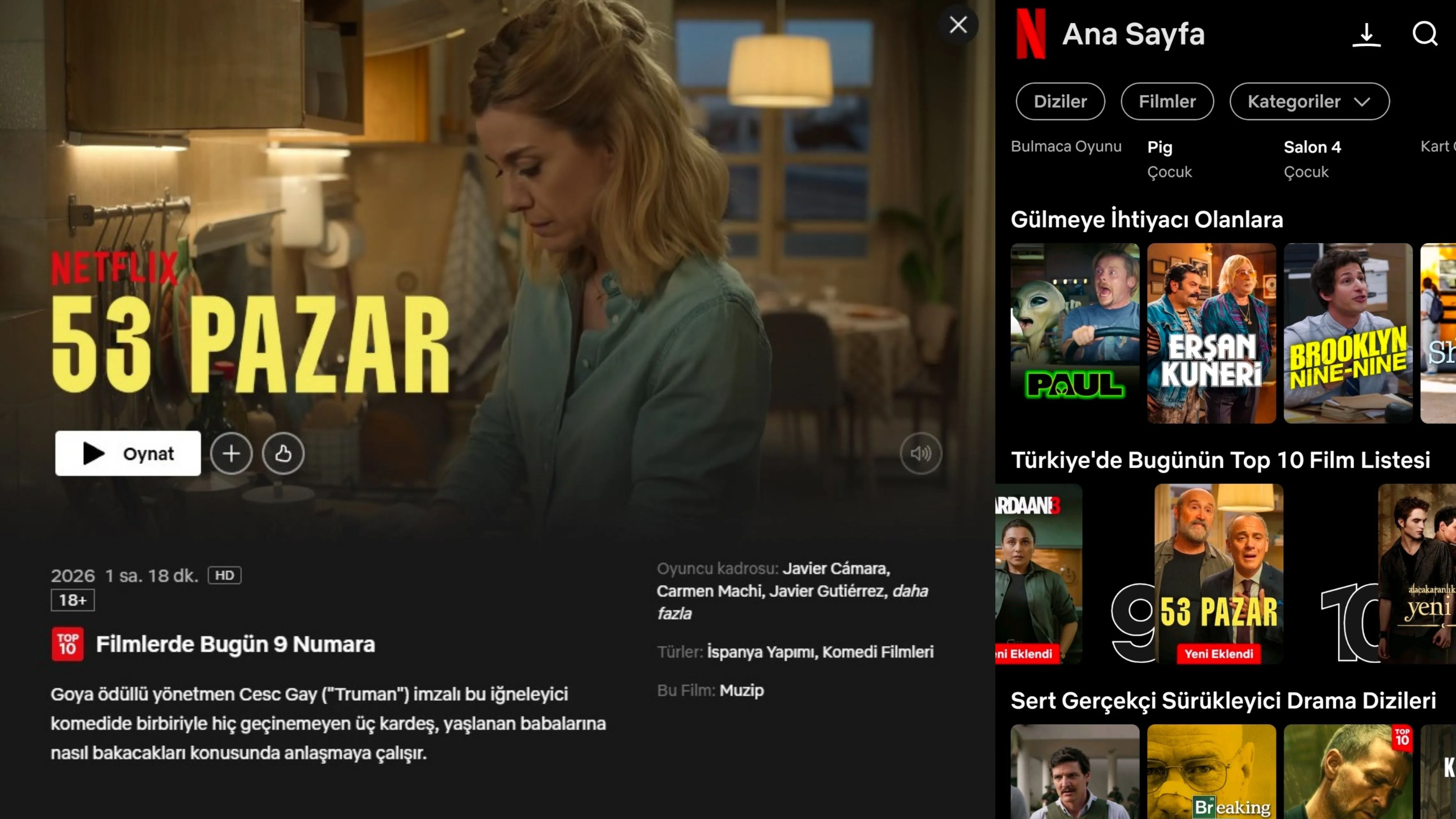 Netflix'te ismi ile dikkat çeken İspanyol filmi: 53 Pazar
