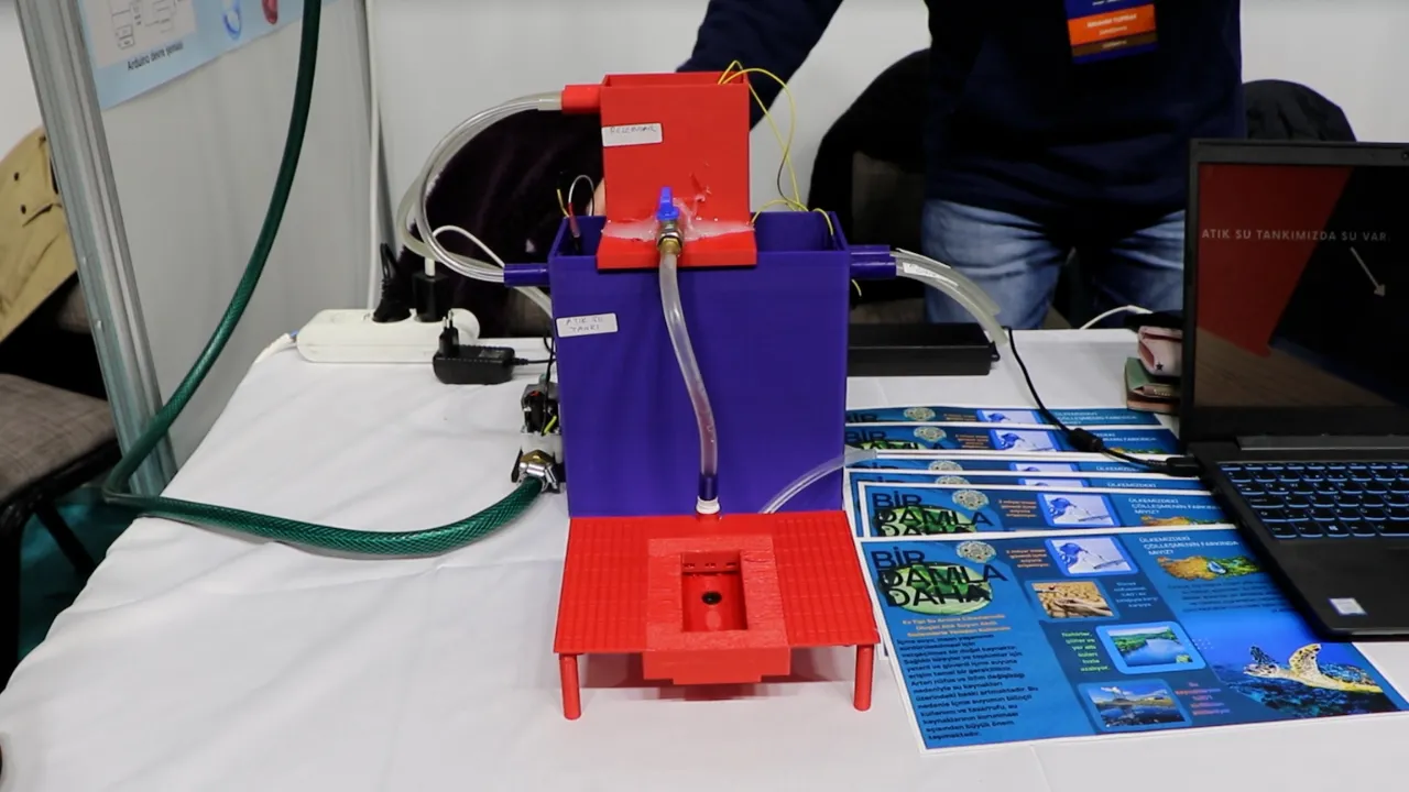 Öğrencilerden arıtma suyuna akıllı dönüşüm; 'Bir Damla Daha
