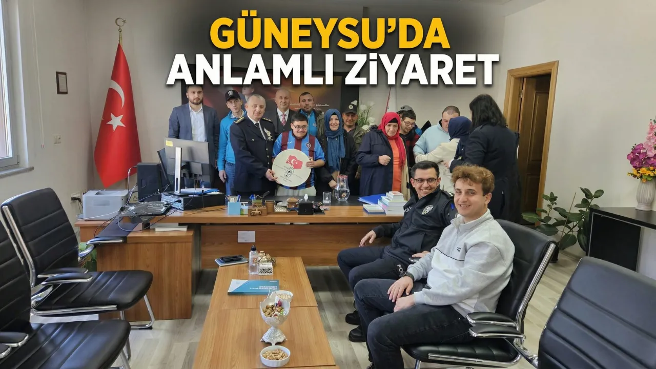 Güneysu’da Anlamlı Ziyaret: Özel Eğitim Öğrencilerinden Emniyete Destek