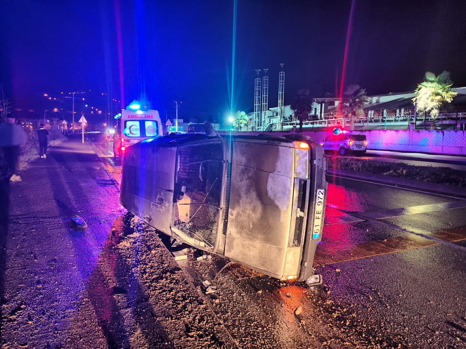 Trabzon’da trafik kazası: 2 yaralı