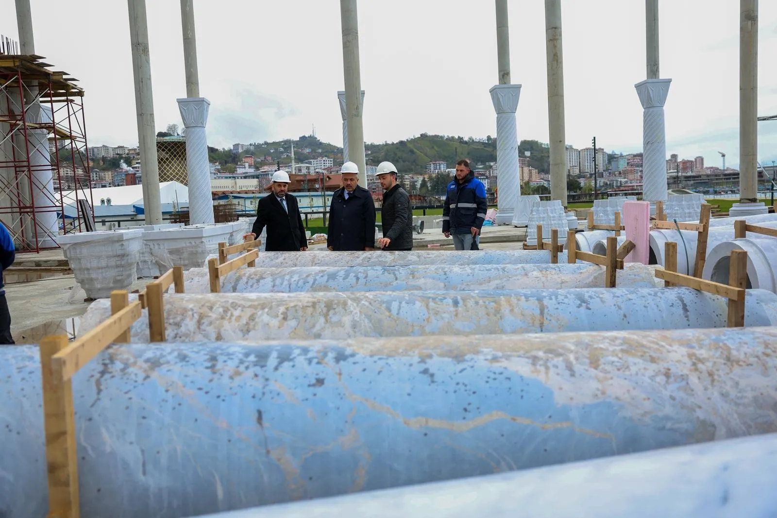 Rize'de Cumhurbaşkanı Erdoğan'ın adını taşıyan cami yükseliyor