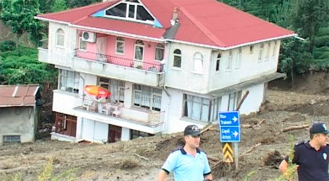 Rize'deki Sel ve Heyelanlar