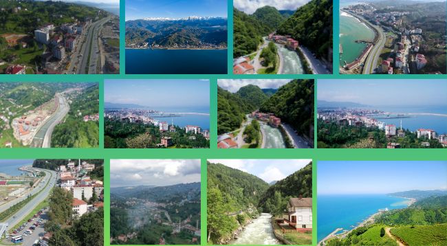 Rize'nin ilçeleri